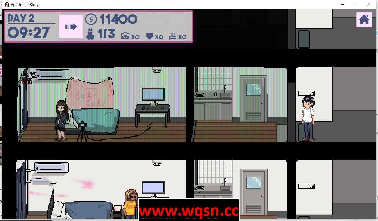 图片[2]-造梦少女游戏【互动SLG/中文】[像素风]Flat Story-公寓物語 DL官方中文版-造梦少女游戏造梦少女游戏网