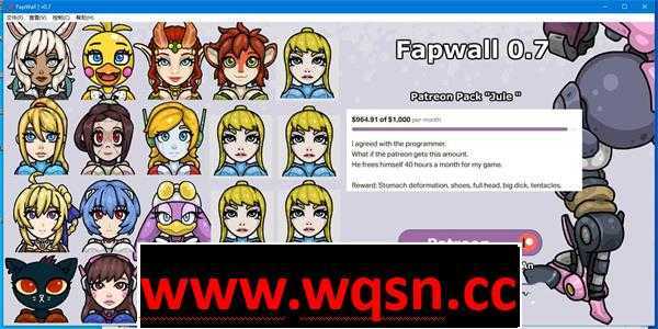 【互动SLG/英文】Fapwall：您的定制专属壁尻RBQ v0.7 英文原版【PC+安卓/100M】-造梦少女游戏造梦少女游戏网