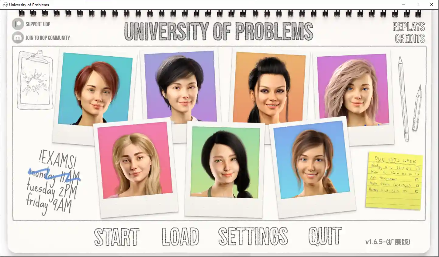 [欧美SLG] 问题大学学院情缘 University of Problems v1.70PC+安卓-造梦少女游戏造梦少女游戏网