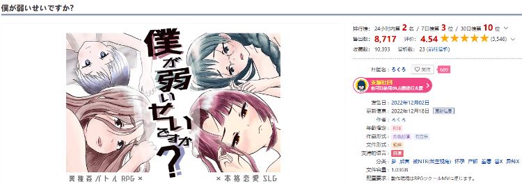 图片[2]-造梦少女游戏【日式RPG】僕が弱いせいですか 汉化版[V12.18] - 造梦少女游戏网-造梦少女游戏造梦少女游戏网