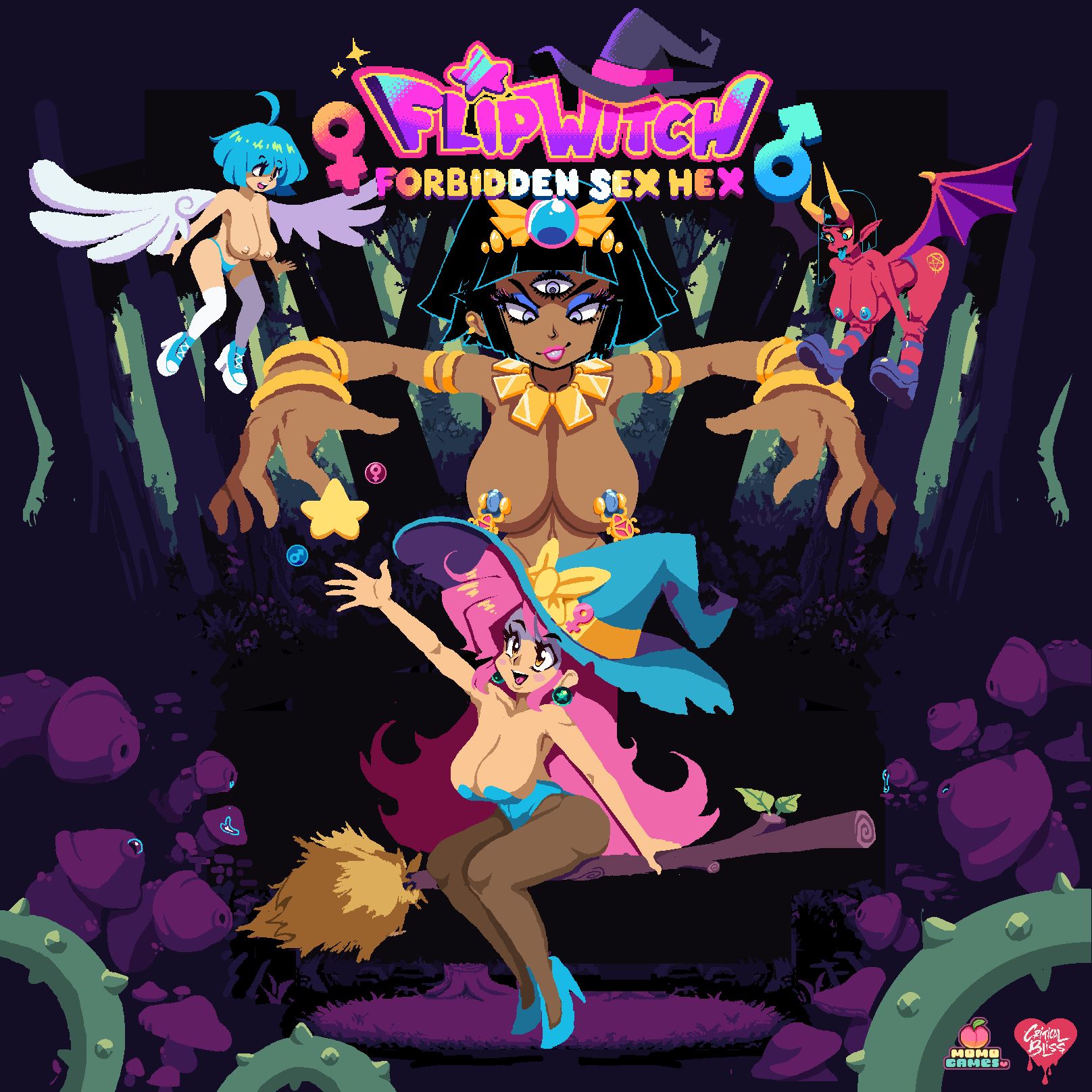 图片[6]-造梦少女游戏[PC/像素风/汉化]变身魔女/FlipWitch Forbidden Sex Hex v1.5 汉化版[410M][百度盘] - 造梦少女游戏网-造梦少女游戏造梦少女游戏网