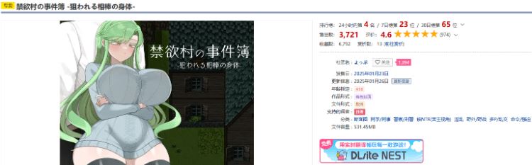 图片[2]-造梦少女游戏【日式RPG】禁欲村の事件簿 -狙われる相棒の身体-机翻汉化版 - 造梦少女游戏网-造梦少女游戏造梦少女游戏网