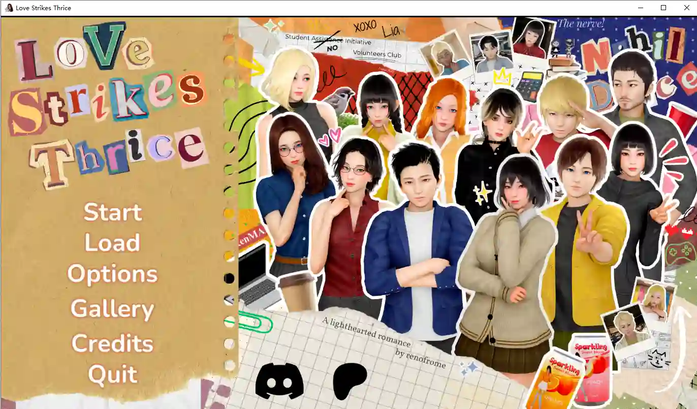 [SLG/汉化] 爱情三次降临 Love Strikes Thrice E.1 PC+安卓AI汉化版-造梦少女游戏造梦少女游戏网