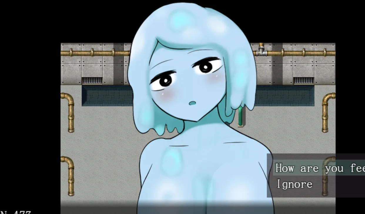 Anomaly Lover 游戏场景截图,展示异形存在与玩家互动