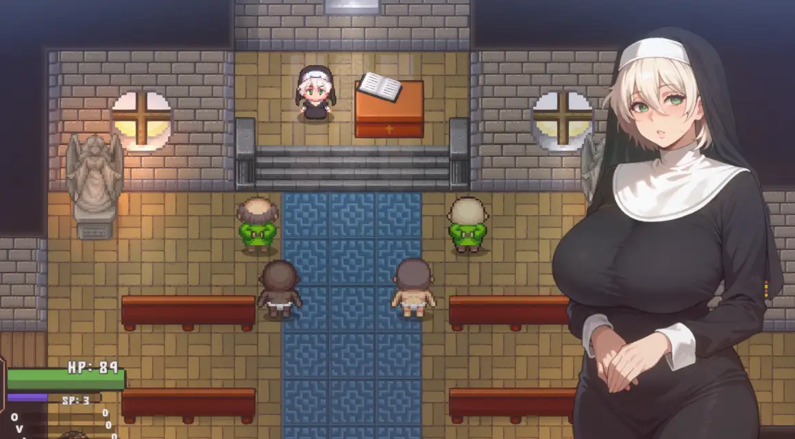 Cibelle 游戏场景截图，展示主角探索森林