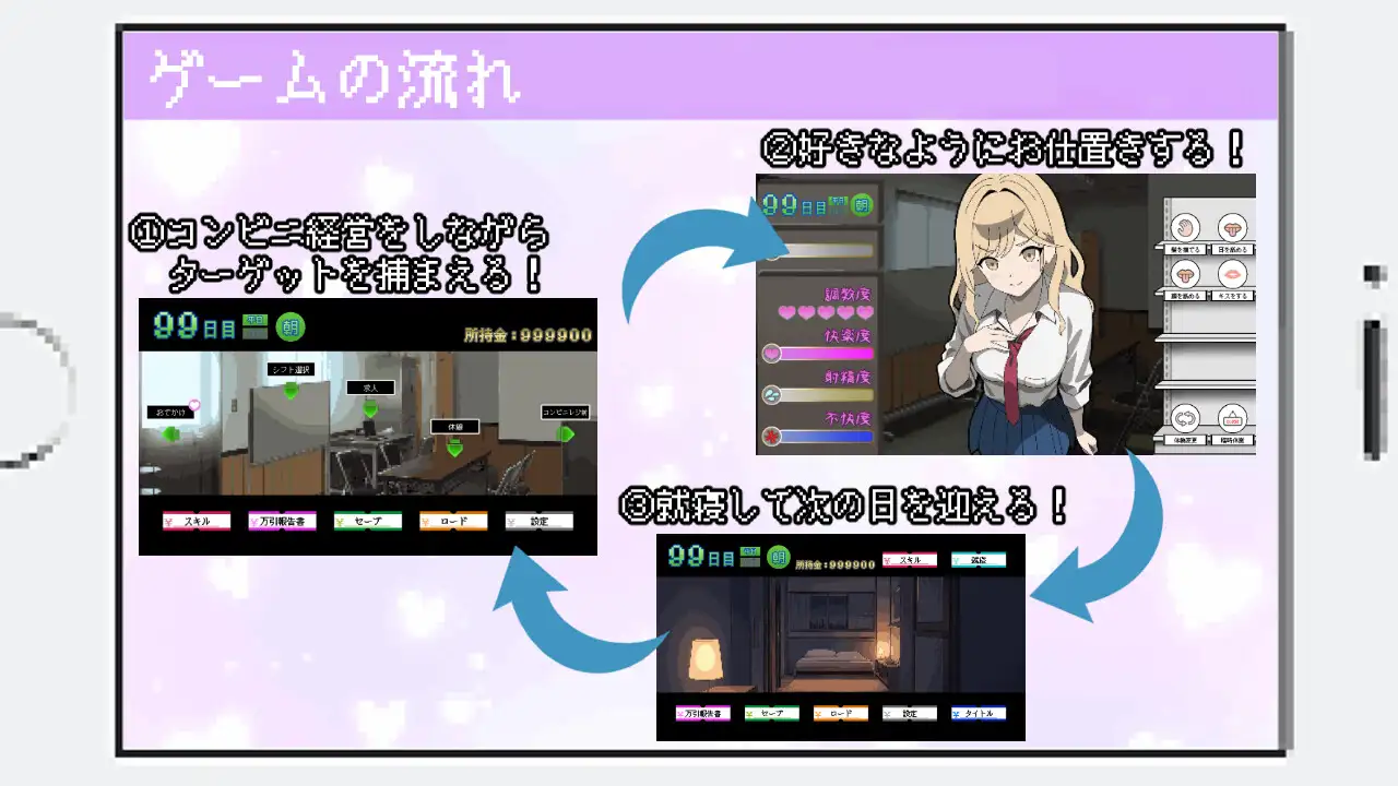 百万引町的边界线的少女们 游戏场景